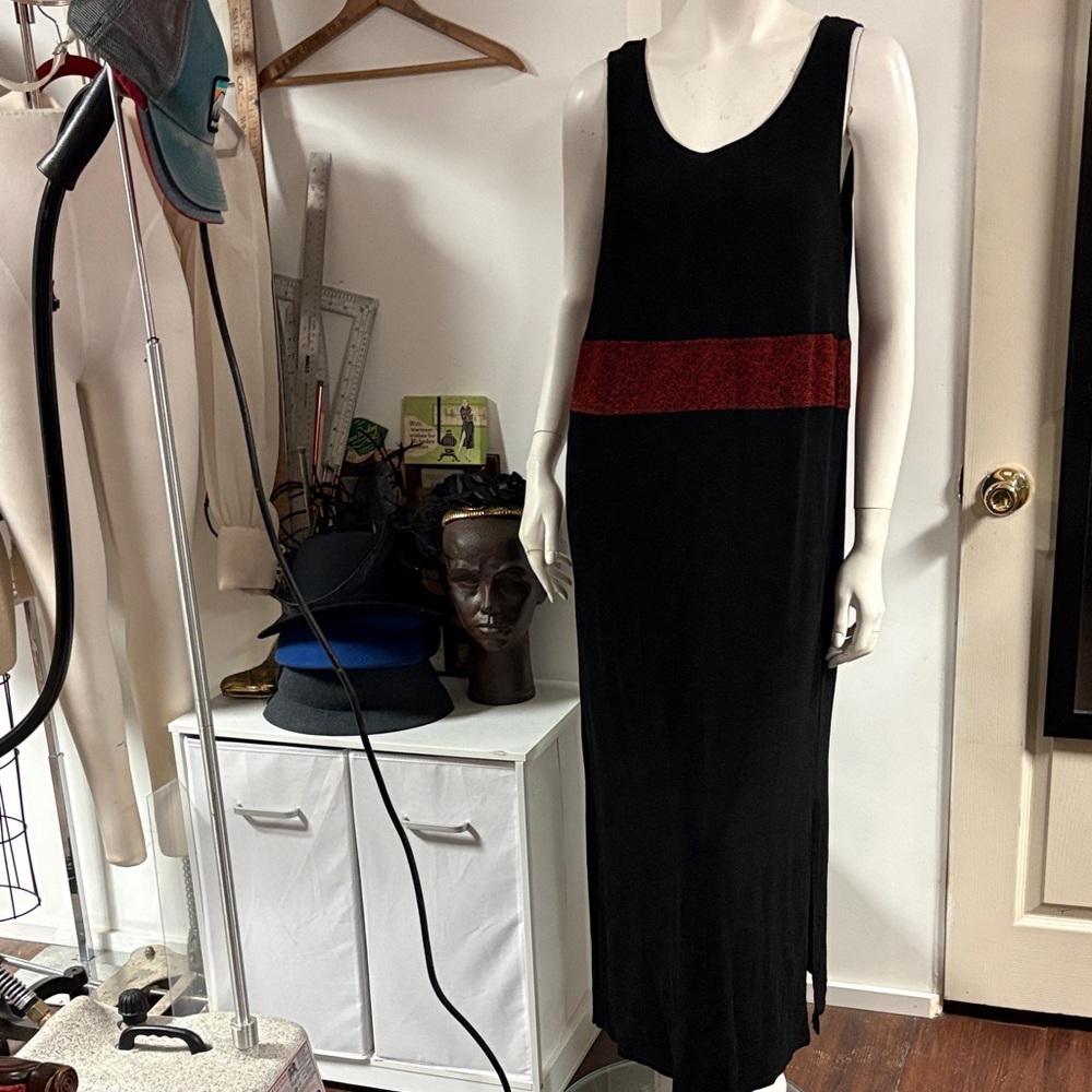 Positive attitude 90sBlack and Red Women's Dress